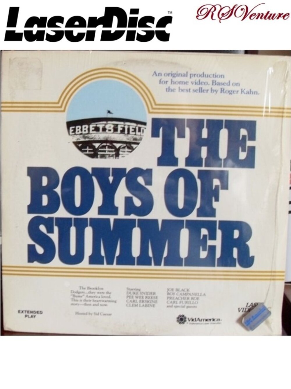 LaserVideoDisc Film "THE BOYS OF SUMMER"